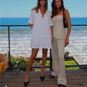 DISSH collared linen mini // NWT